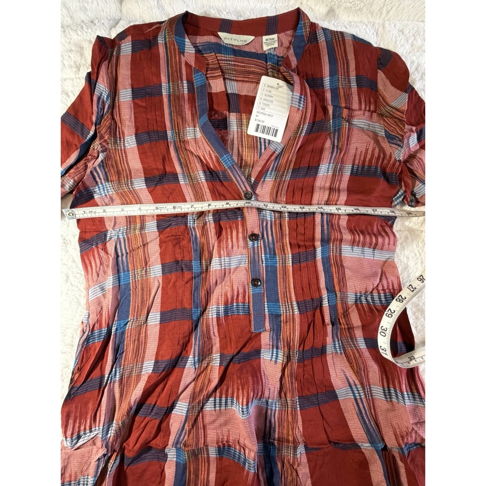 Anthropologie Top Women M 11 1 Tylho Tunic Pull Over Pockets Southwestern Boho - Picture 3 of 5